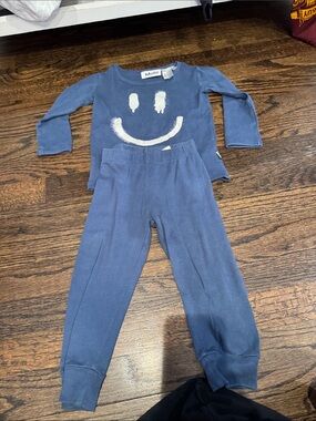 Molo Blue Smiley Face Two-Piece Set